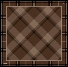 Armine Tivil Saf İpek Eşarp 9418-33 Acı Kahve Karışık Desen 