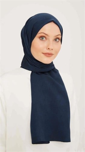 Armine Trend J.Capri Lacivert Düz Renk Şal 8 - 135 
