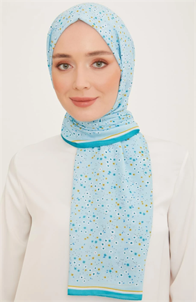 Armine Trend Şal 10004-12 Turkuaz Mavi