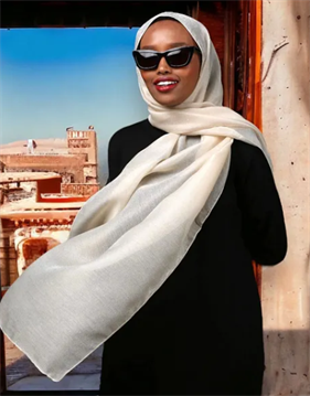 La Boutique Abiye Krem Düz Renk Şal IST 1-26723