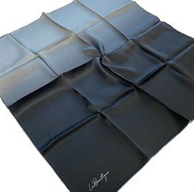 La Boutique Az Hatalı Sura Saf İpek Eşarp 54785 Siyah - Gri Degrade Desen 