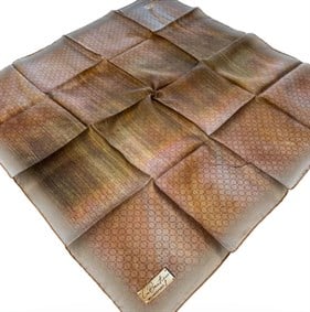 La Boutique Az Hatalı Tivil İpek Eşarp 54824 Taba - Vizon Geometrik Desen 