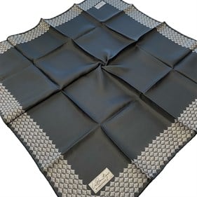 La Boutique Az Hatalı Tivil Saf İpek Eşarp 54405 Füme Düz Desen 