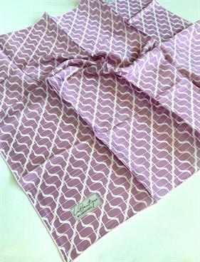 La Boutique Defolu Sura İpek Eşarp 48830 Lila Karışık Desen