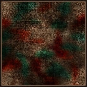 La Boutique Güz Eşarp 2694 02 Yeşil Vizon Batik Desen