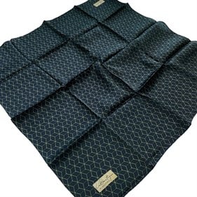 La Boutique Tivil İpek Eşarp Siyah Geometrik Desen 2544 - 10
