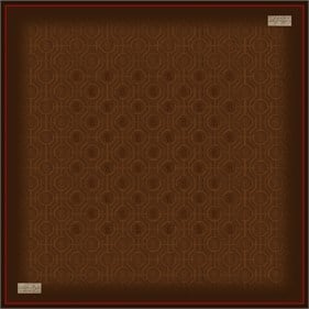 La Boutique Tivil Saf İpek Eşarp 2667 02 Taba Geometrik Desen