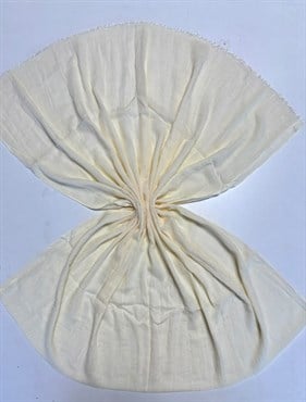 Moda Kaşmir Bambu Crash Sarı Krem Şal - 55502