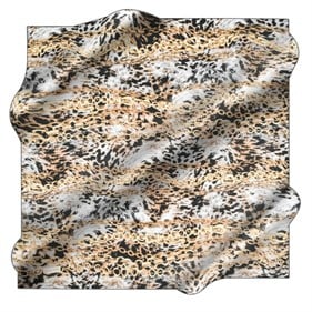 Pierre Cardin Sat Tivil İpek Eşarp 8776438 971 Siyah Gold Leopar Desen