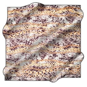 Pierre Cardin Sat Tivil İpek Eşarp 8776438 991 Mürdüm Leopar Desen