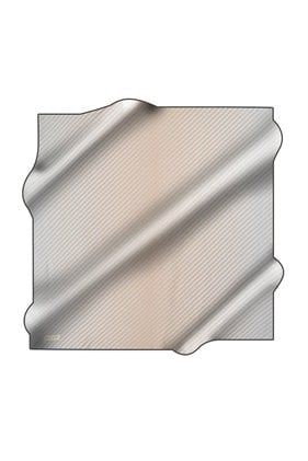 Pierre Cardin Sura İpek Eşarp 8671230 372 Gri Geometrik Desen