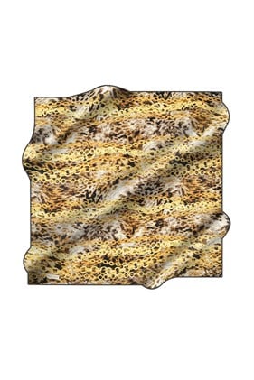 Pierre Cardin Sura İpek Eşarp 8776230 311 Gold Leopar Desen