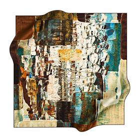 Pierre Cardin Tivil İpek Eşarp 6981438-932 Vizon Geometrik Desen