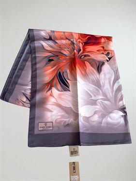 Shawl Secret Bergüzar Kokulu Tivil Soft Şal 50020 Koyu Vizon Karışık Desen
