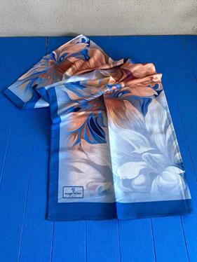 Shawl Secret Bergüzar Kokulu Tivil Soft Şal 50017 Mavi Karışık Desen