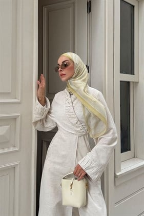Silk Home Riva Şal Tencel Boston Fern Krem