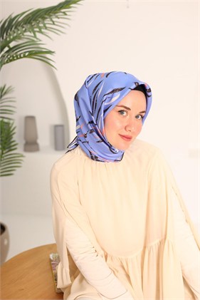 Silk Home Saf Tivil İpek Eşarp 11432 57 Leylak Soyut Desen