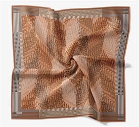 Silk Home Soft Eşarp Çizgi Desenli Vizon - Yavruağzı 