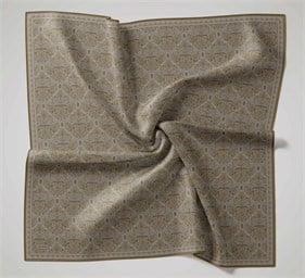 Silk Home Soft Eşarp Gri Sarı Vintage Desen