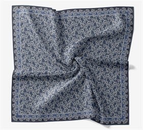 Silk Home Soft Eşarp IST 04597 - 05 İndigo Mavi - Sax Çiçek Desen