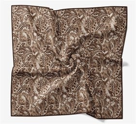 Silk Home Soft Eşarp IST 04675 - 16 Krem Kahve Etnik Desen
