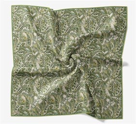 Silk Home Soft Eşarp IST 04675 - 17 Yeşil Etnik Desen