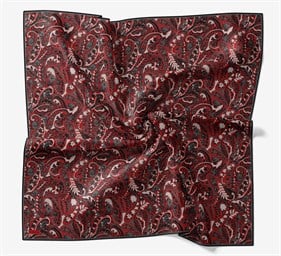 Silk Home Soft Eşarp IST 04675 - 19 Kırmızı Etnik Desen