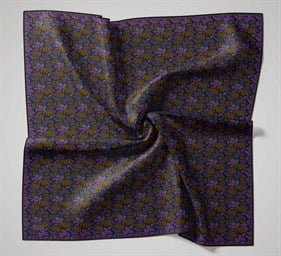 Silk Home Soft Eşarp IST Lacivert Soyut Desen