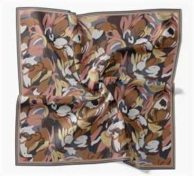 Silk Home Soft Eşarp Metalik Gri Soyut Desen