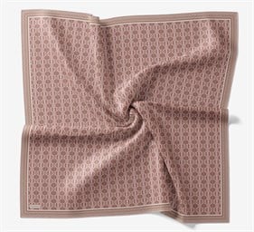 Silk Home Soft Eşarp Şeker Pembe Geometrik Desen