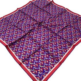 Silk Home Tivil Saf İpek 11413 - 21 Mor Geometrik Desen
