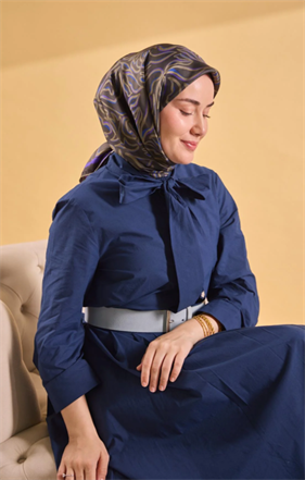 Silk Home Tivil Saf İpek IST 11522 - 06 Koyu Haki Line Desen 