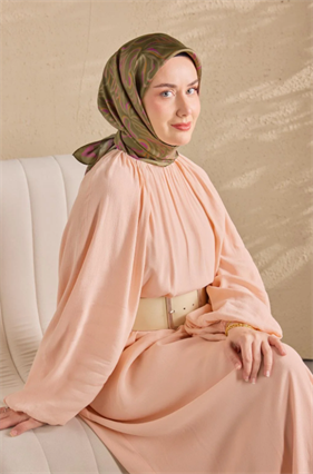 Silk Home Tivil Saf İpek IST 11522 - 07 Haki Line Desen 