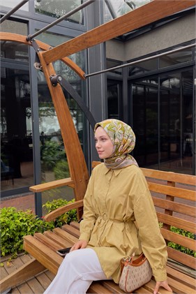 Silk Home Velora Eşarp Aura Floral Yeşil