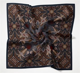 Silk Home Velora Eşarp IST 160005-30 Lacivert Etnik Desen