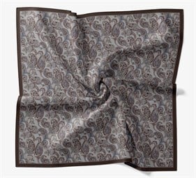 Silk Home Velora Eşarp IST Acı Kahve Etnik Desen