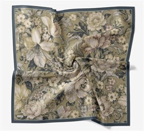 Silk Home Velora Eşarp IST Petrol Yeşili  Çiçek Desen