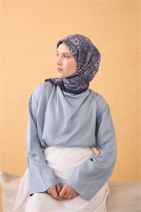 Silk Home Velora Eşarp Vintage Paisley Lacivert