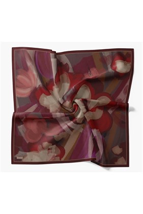 Silk Home Velora Eşarp Watercolor Bordo