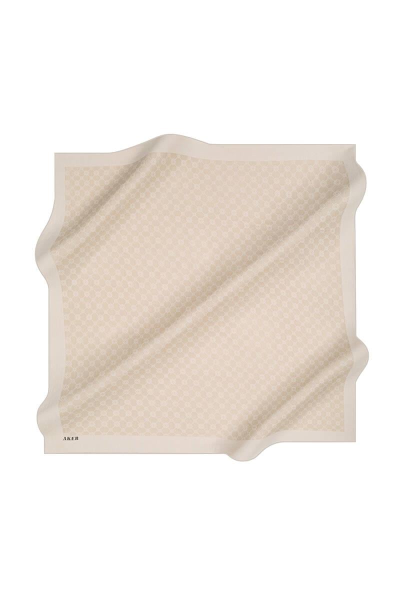 Aker  Bej Elegance Monogram Eşarp 1090500-933