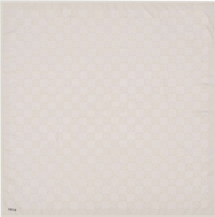 Aker Dama Monogram Eşarp- Krem - 1070600-912