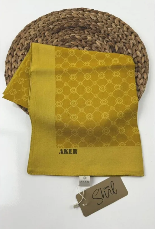 Aker Elegance Monogram Eşarp Yağ Yeşili IST 1090500-962