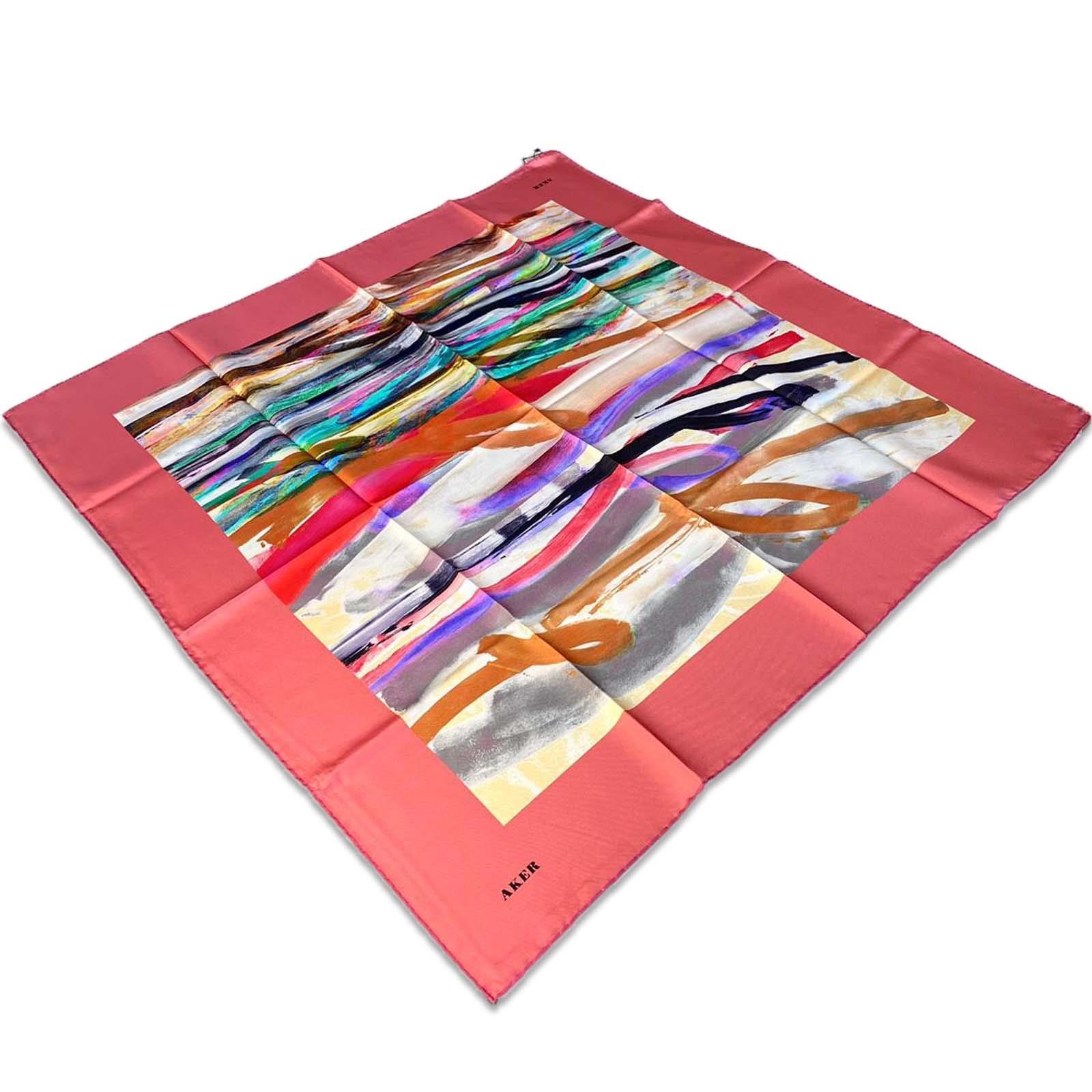 Aker Gül Kurusu Karma Desen Tivil İpek Eşarp 8808713-991