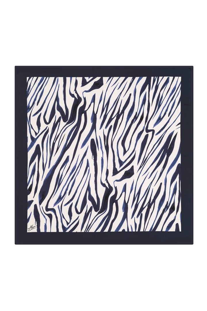 Aker Sport Tivil Eşarp 8108795 921 Lacivert Zebra  Desen