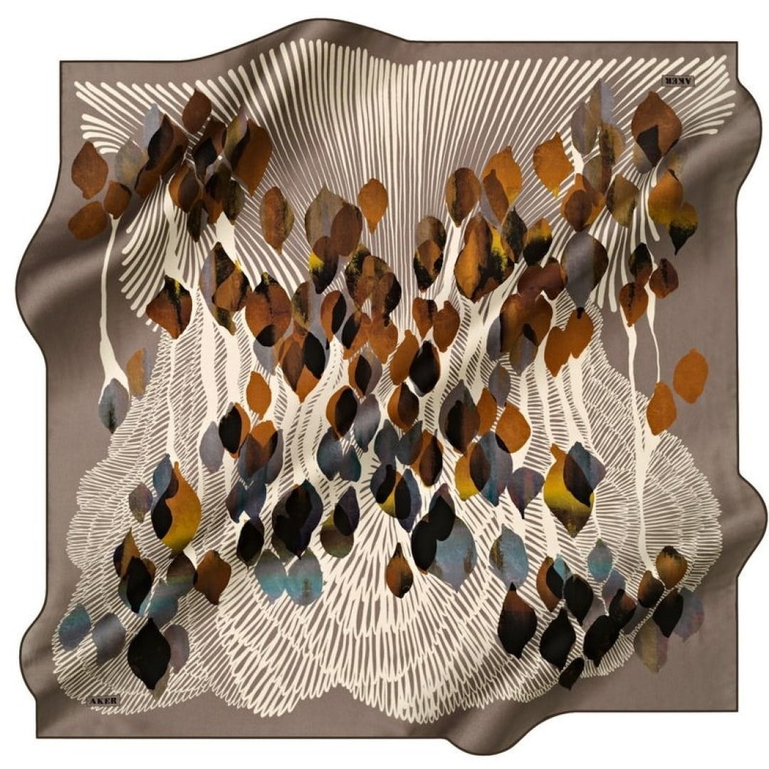 Aker Sport Tivil Eşarp 8559795 931 Koyu Vizon Geometrik  Desen
