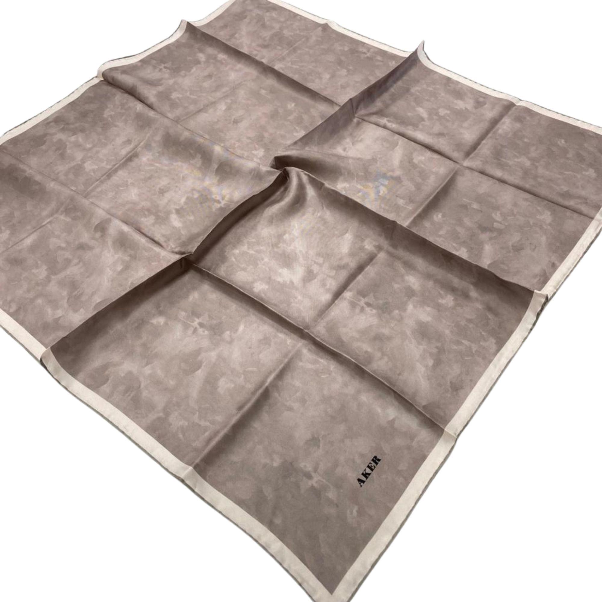 Aker Mink Cloud Patterned Twill Silk Scarf 7208713-933