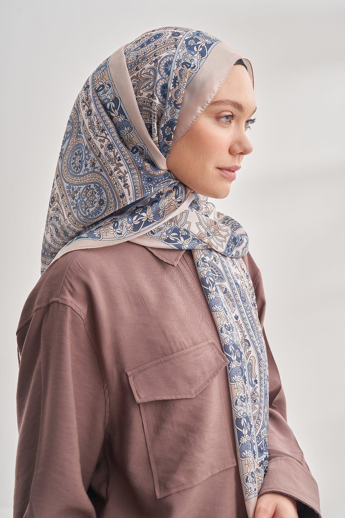 ARMANDA ETHNIC VUAL PASHMINA DESEN ŞAL - KREM - 6035-30