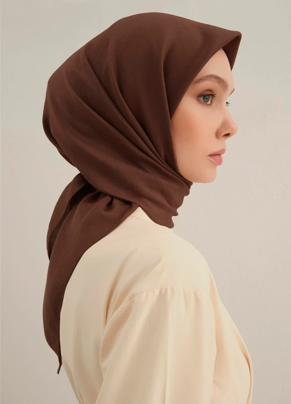 Armine B.Lyocell Eşarp 16 Kahverengi 47368