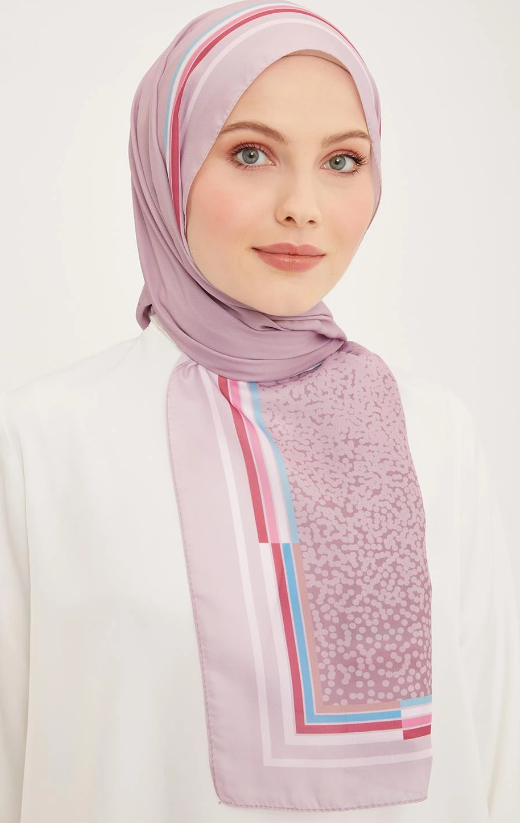 Armine Life Şal 5368-21 Pembe Karışık Desen