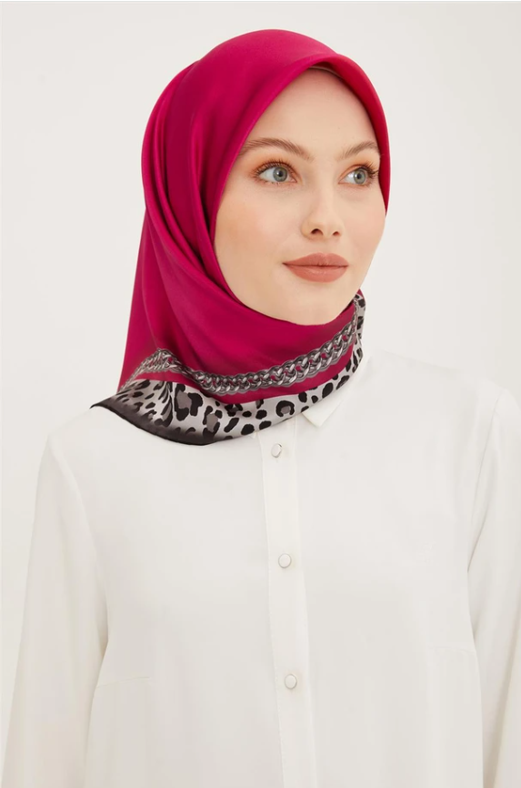 Armine Nostalji Sura İpek IST8912-05 Fuşya Karışık Desen